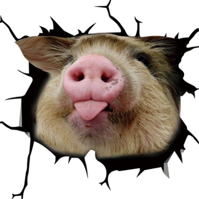 Pig 'Snout' Car Window Vinyl Sticker