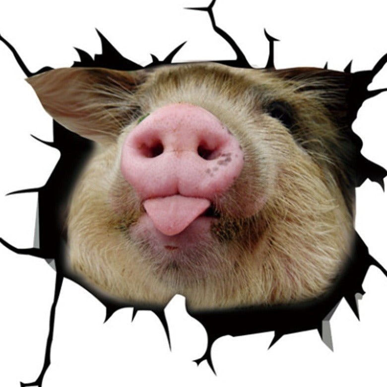 Pig 'Snout' Car Window Vinyl Sticker