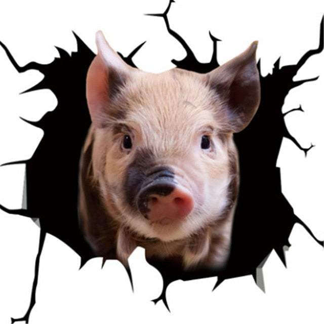 Pig 'Spots' Car Window Vinyl Sticker