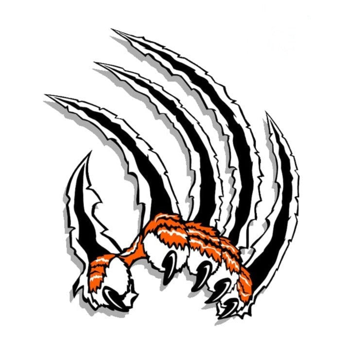 Tiger Claw Scratch 'Right' Vinyl Car Sticker