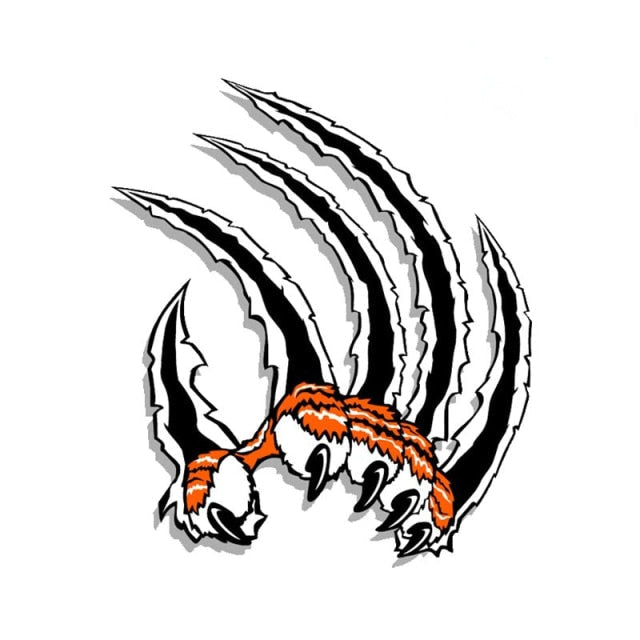 Tiger Claw Scratch 'Right' Vinyl Car Sticker