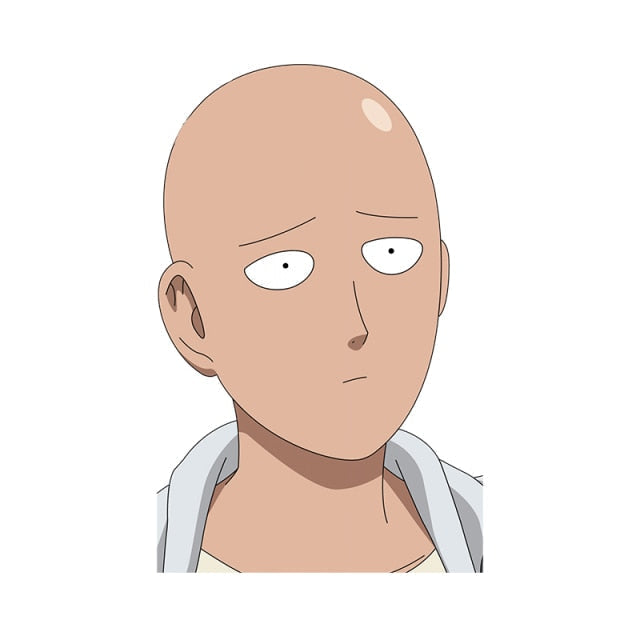 One-Punch Man 'Saitama | Worried' Vinyl Car Sticker