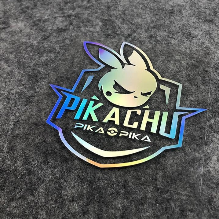 Pokémon 'Pikachu Pika Pika | Colored' Vinyl Car Sticker