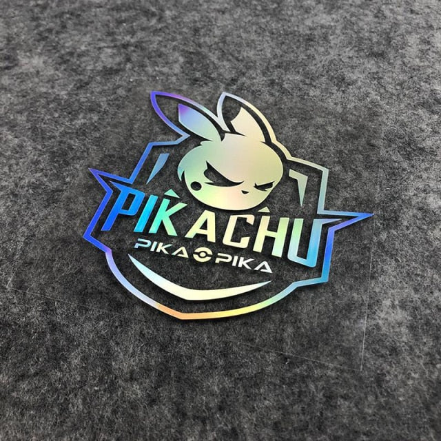 Pokémon 'Pikachu Pika Pika | Colored' Vinyl Car Sticker