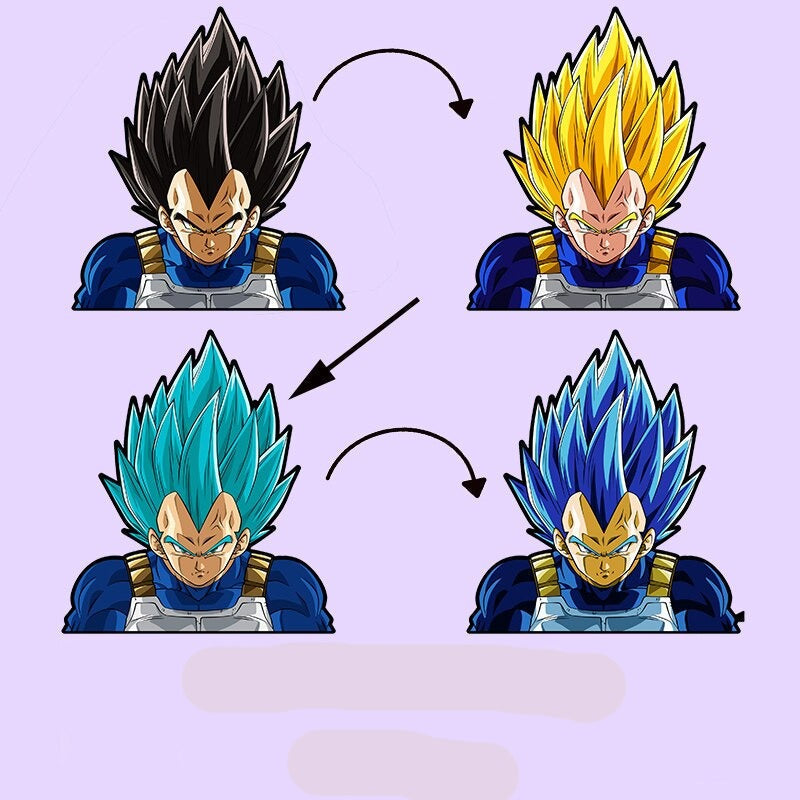 Dragon Ball Z 'Vegeta | 2.0' Vinyl Car 3D Motion Sticker