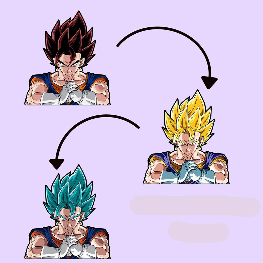 Dragon Ball Z 'Vegetto' Vinyl Car 3D Motion Sticker