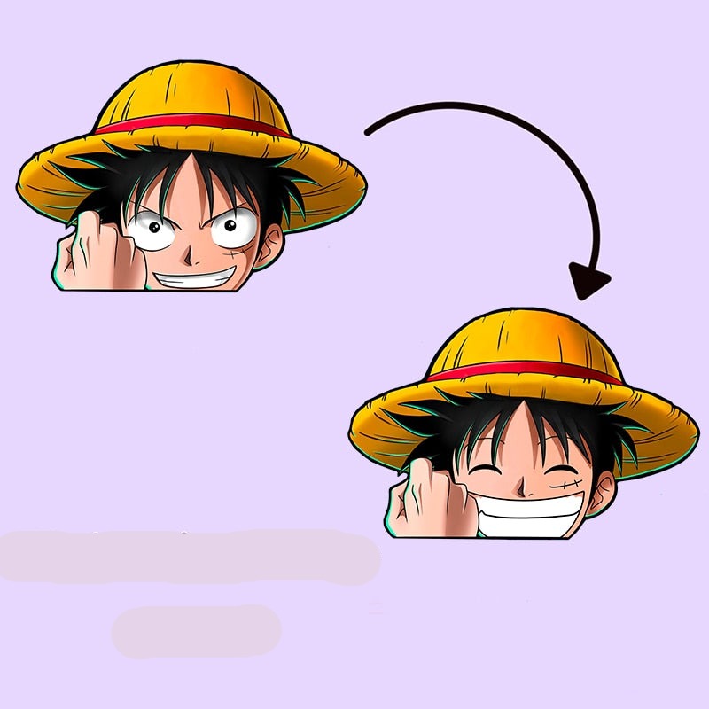 One Piece 'Monkey D. Luffy' Vinyl Car 3D Motion Sticker