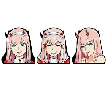 Darling In The Franxx 'Zero Two' Vinyl Car 3D Motion Sticker