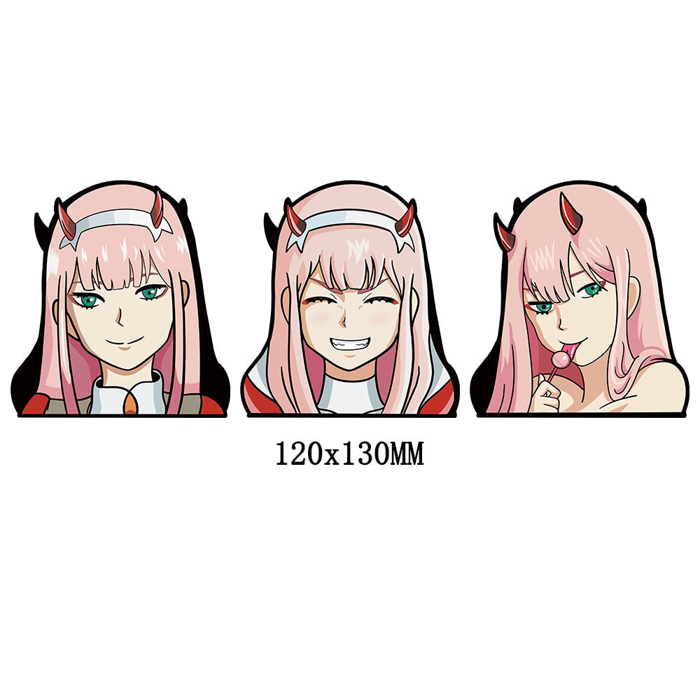 Darling In The Franxx 'Zero Two' Vinyl Car 3D Motion Sticker