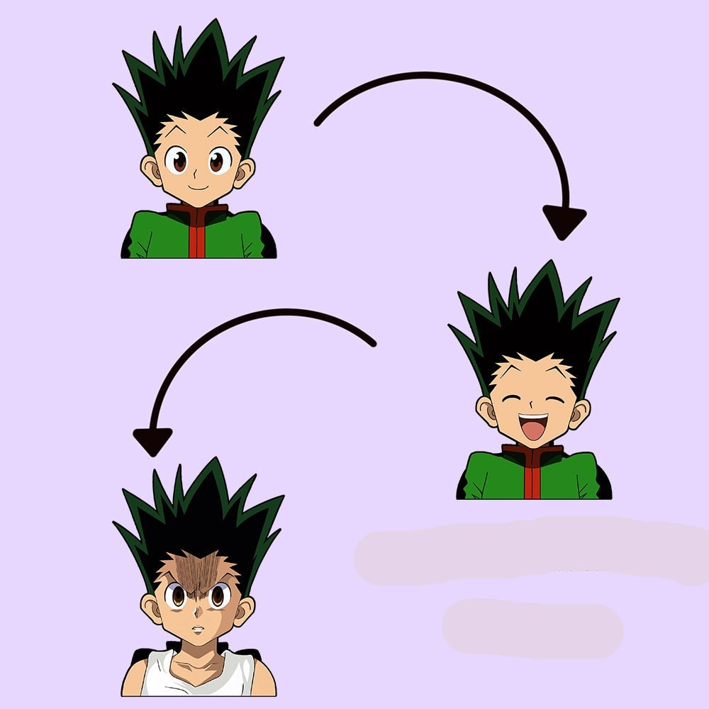 Hunter x Hunter 'Gon Freecss' Vinyl Car 3D Motion Sticker