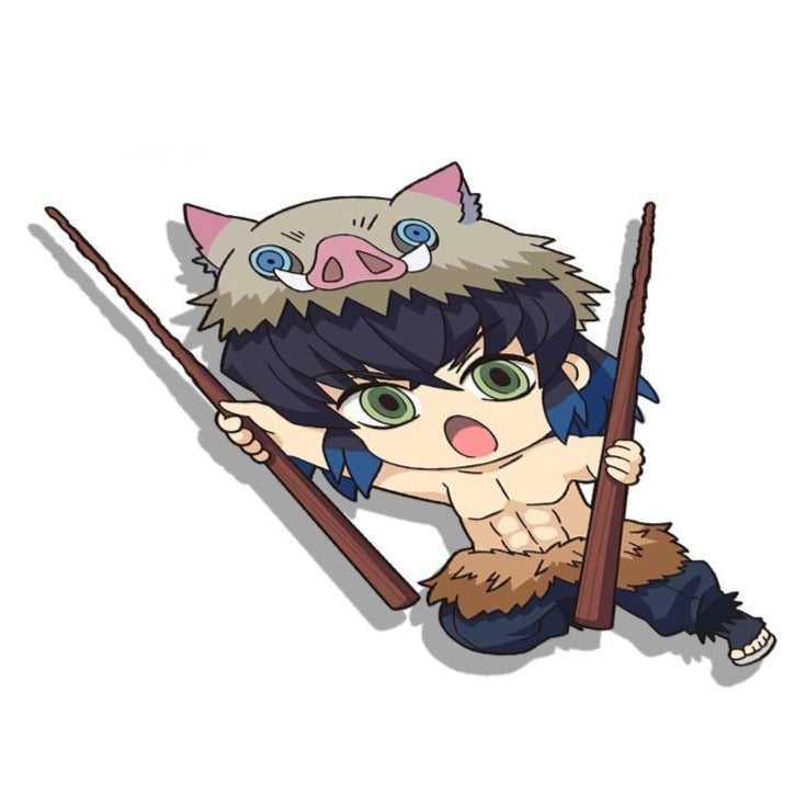 Demon Slayer 'Inosuke | Chopsticks' Vinyl Car Sticker