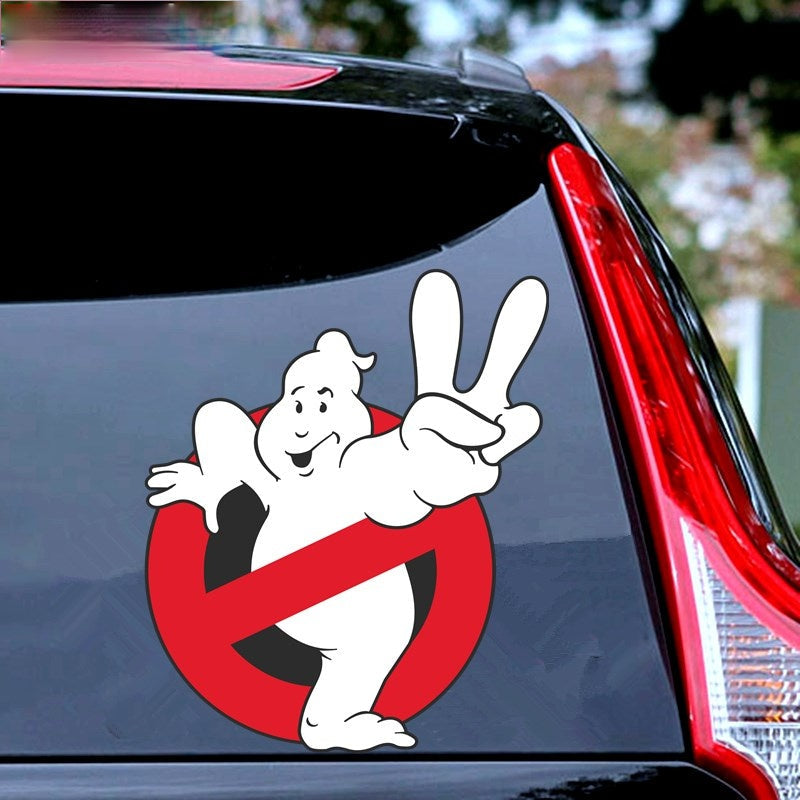 Ghostbusters 'Peace Sign Logo | Left' Vinyl Car Stickers