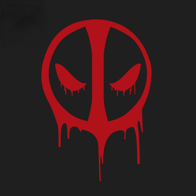 Deadpool 'Bleeding Logo | Red' Vinyl Car Sticker
