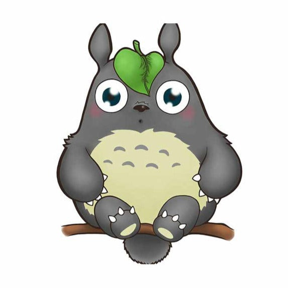 My Neighbor Totoro 'Young Totoro | Leaf on Head' Vinyl Car Sticker