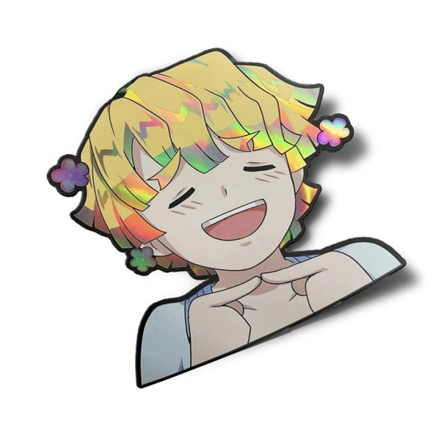 Demon Slayer 'Zenitsu Agatsuma | Happy' Vinyl Car Sticker