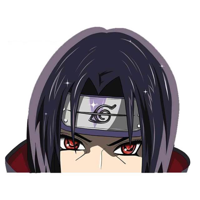 Naruto 'Itachi | Double Tomoe Sharingan Eyes' Vinyl Car Peeker Sticker
