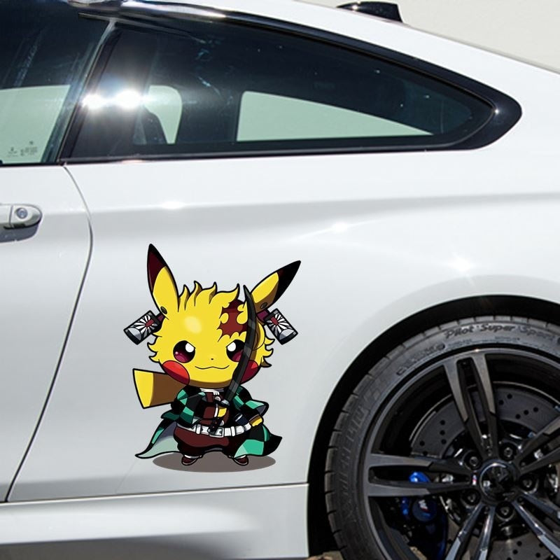 Pokémon 'Pikachu x Tanjiro' Vinyl Car Sticker
