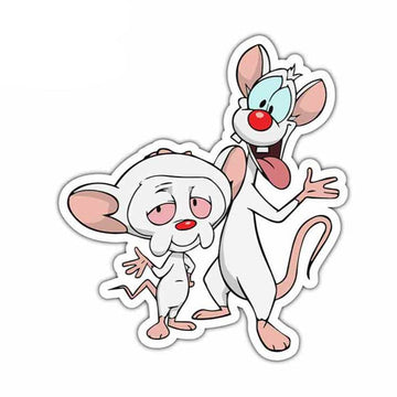 Pinky and the Brain 'Buddies' Vinyl Car Sticker