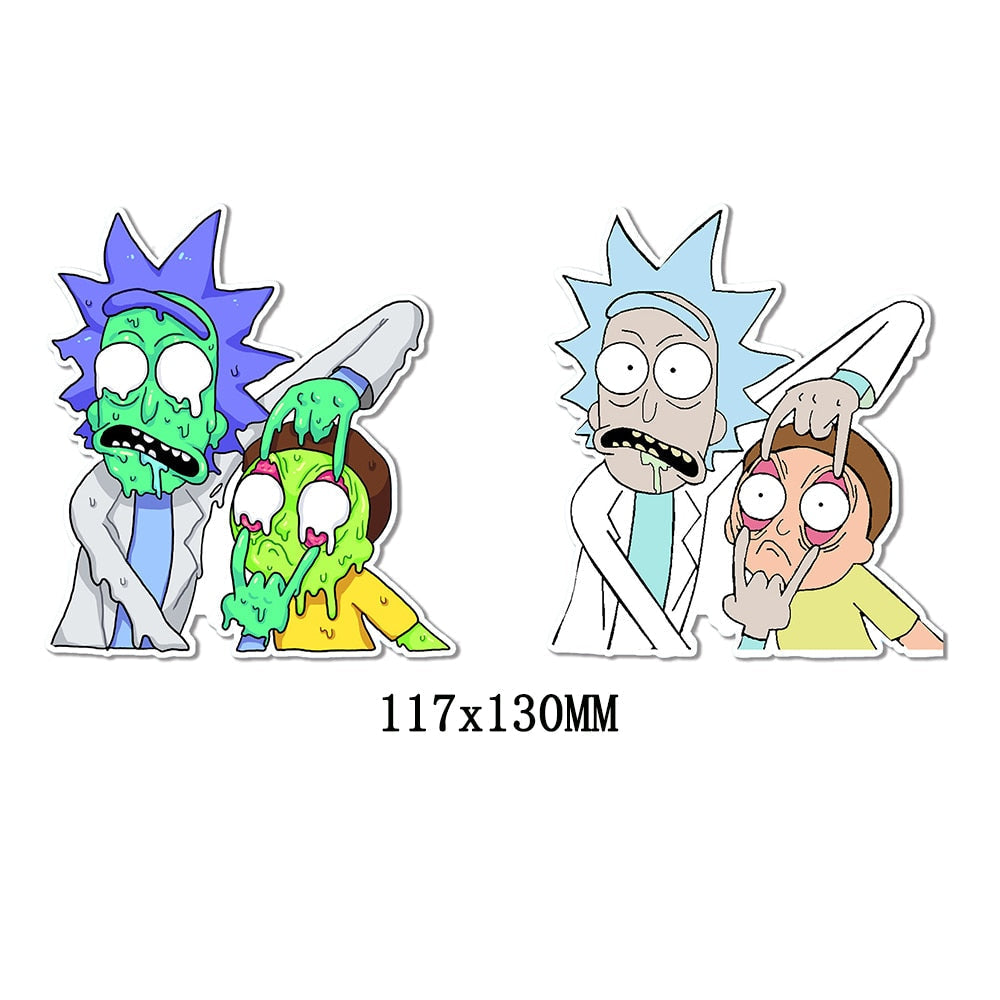 Rick and Morty 'Wacky Face' Vinyl Car 3D Motion Sticker