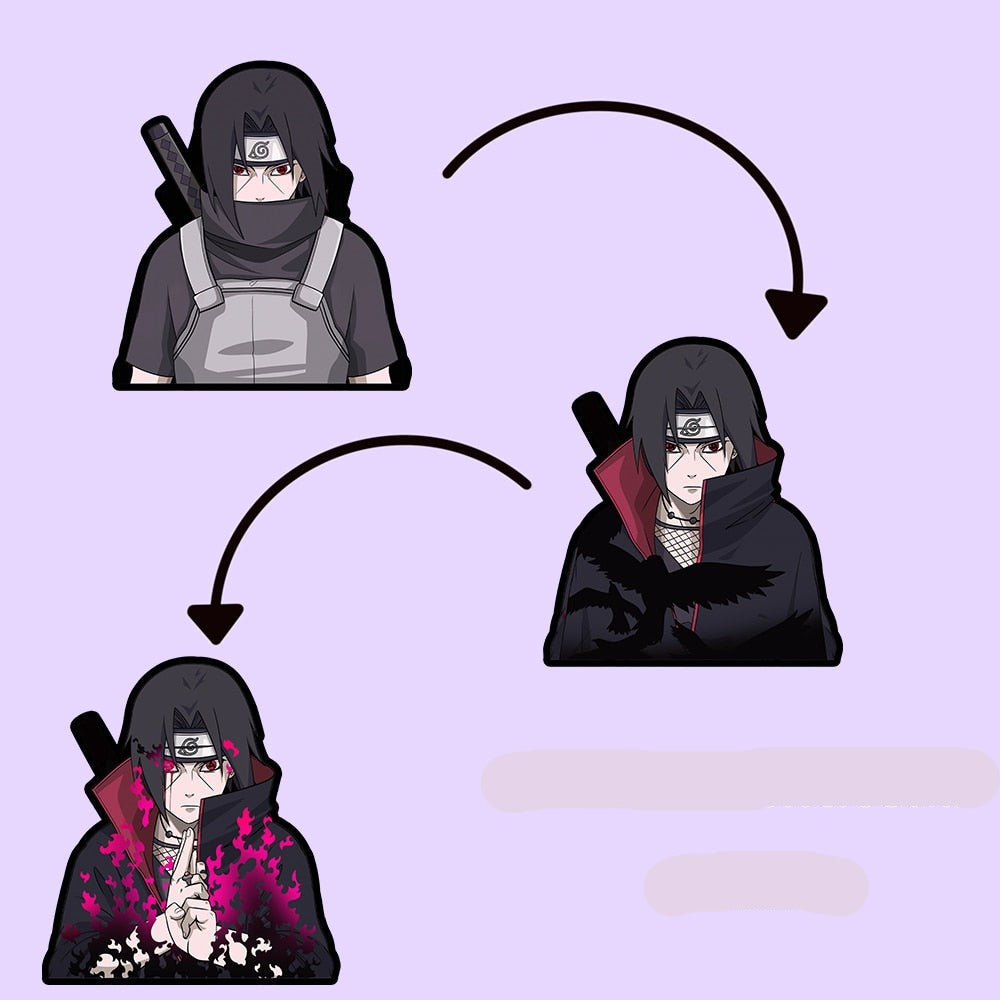 Naruto 'Itachi Uchiha | Serious' Vinyl Car 3D Motion Sticker