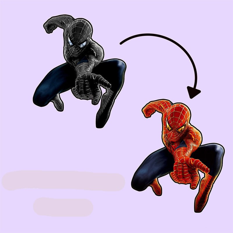 Spider-Man 'Black and Red Spider-Man ' Vinyl Car 3D Motion Sticker