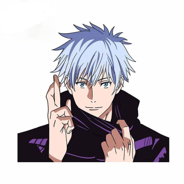 Jujutsu Kaisen 'Satoru Gojo | Fingers Crossed | 1.0' Vinyl Car Sticker