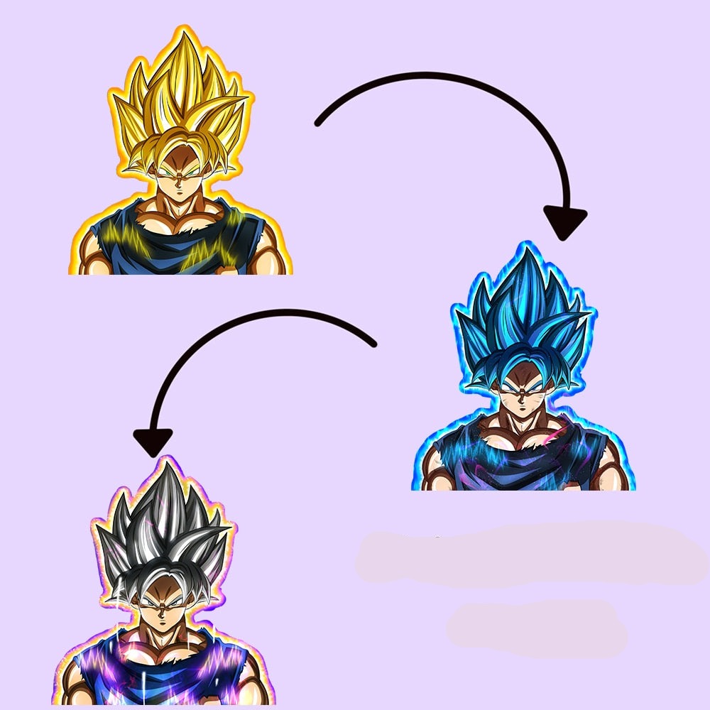 Dragon Ball Z 'Son Goku' Vinyl Car 3D Motion Sticker