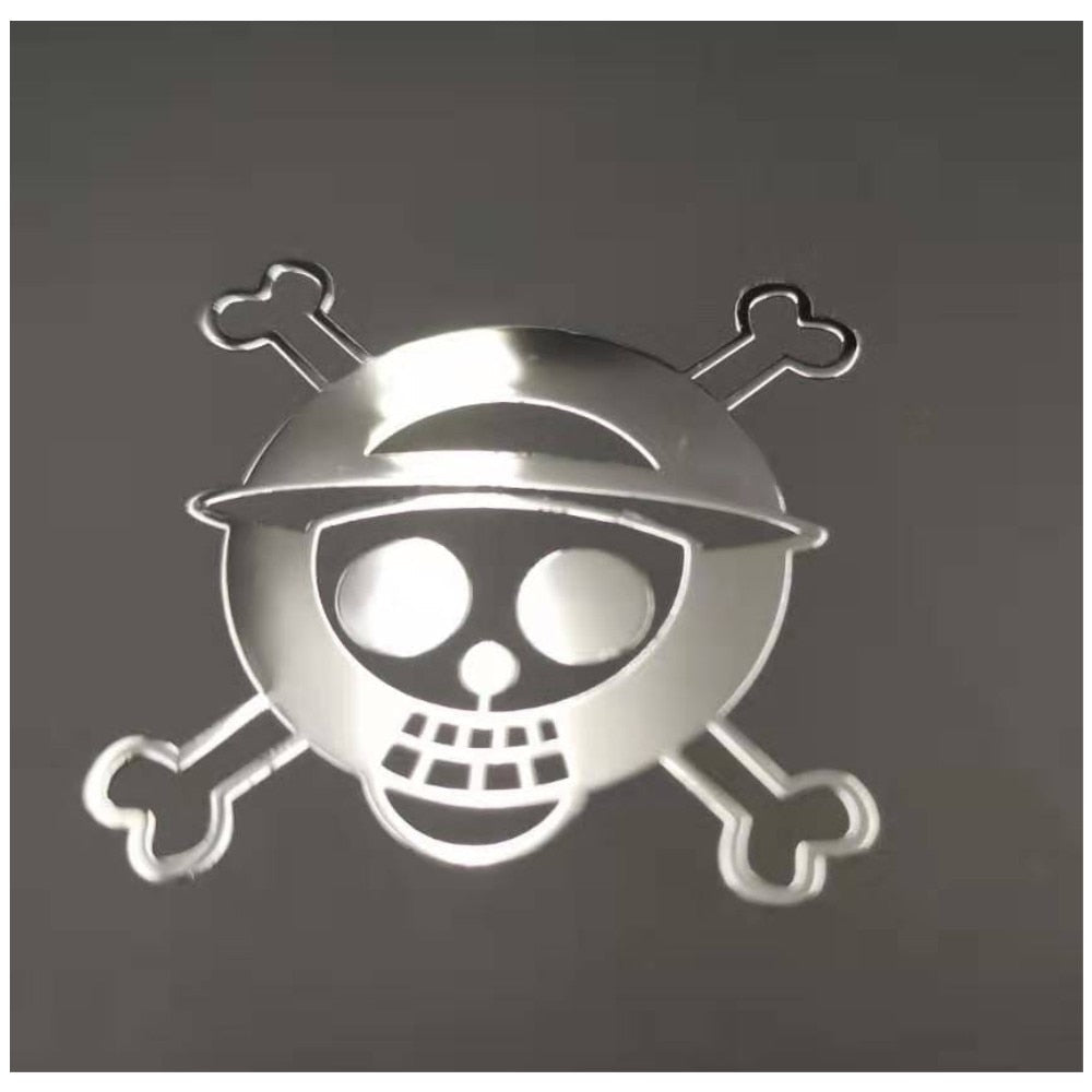 One Piece 'Logo | Set of 2' Metal Car Sticker