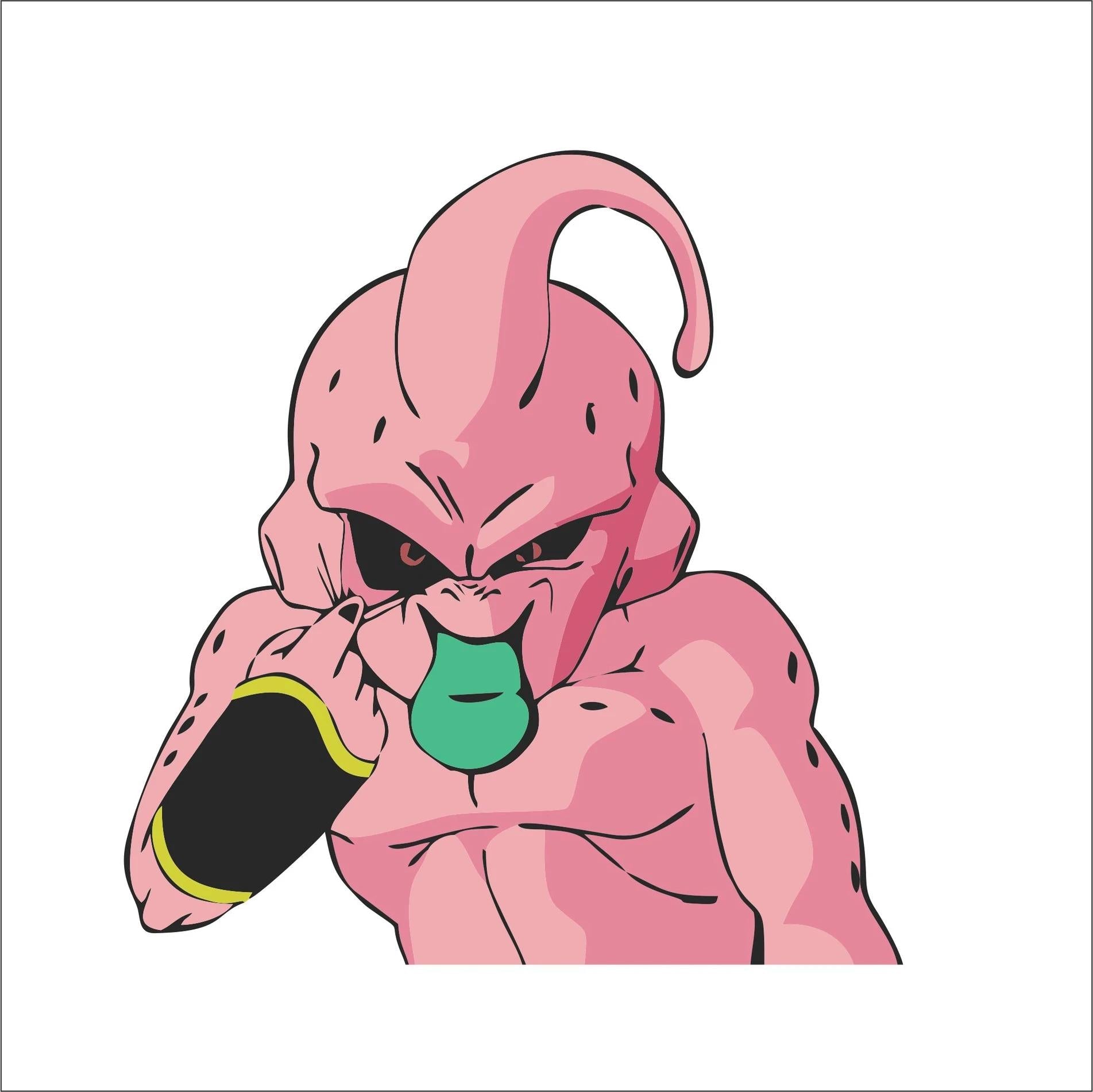 Dragon Ball Z 'Majin Buu | Wacky Face' Vinyl Car Sticker