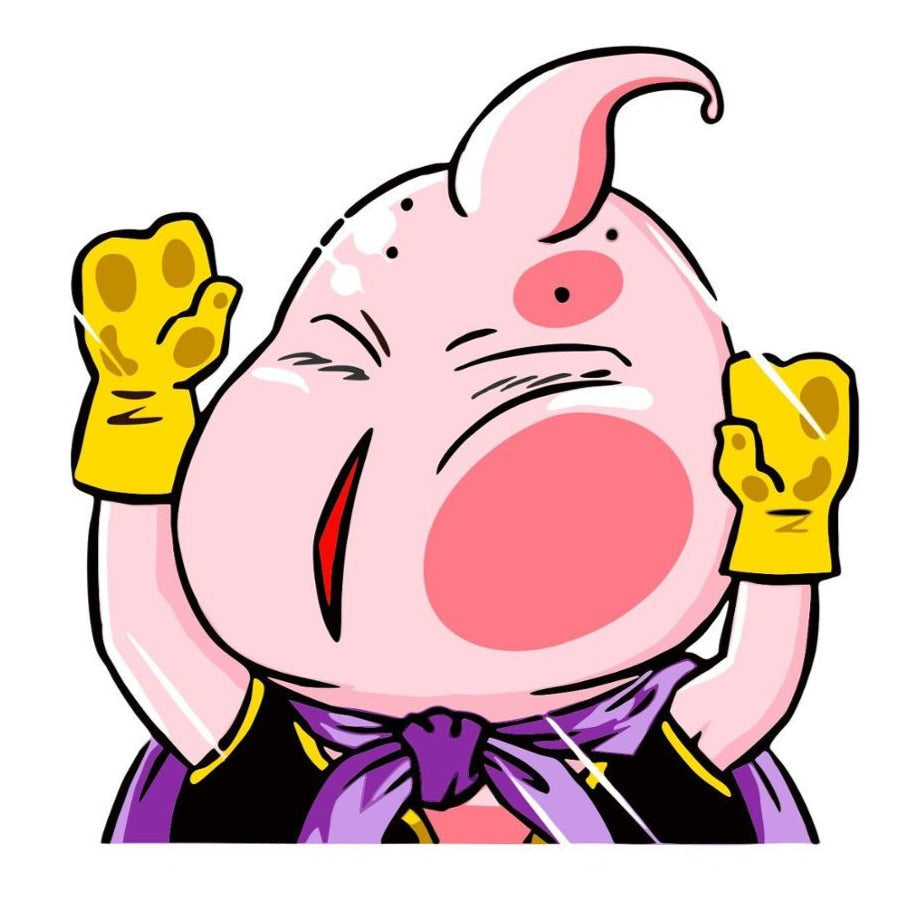 Dragon Ball Z 'Majin Buu | Pressed Face' Vinyl Car Sticker