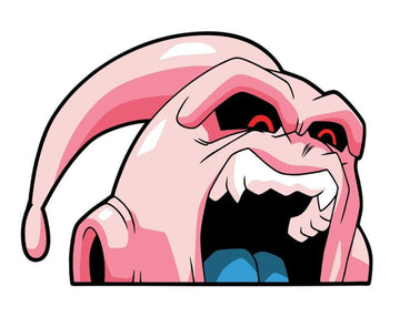 Dragon Ball Z 'Majin Buu | Screaming' Vinyl Car Peeker Sticker