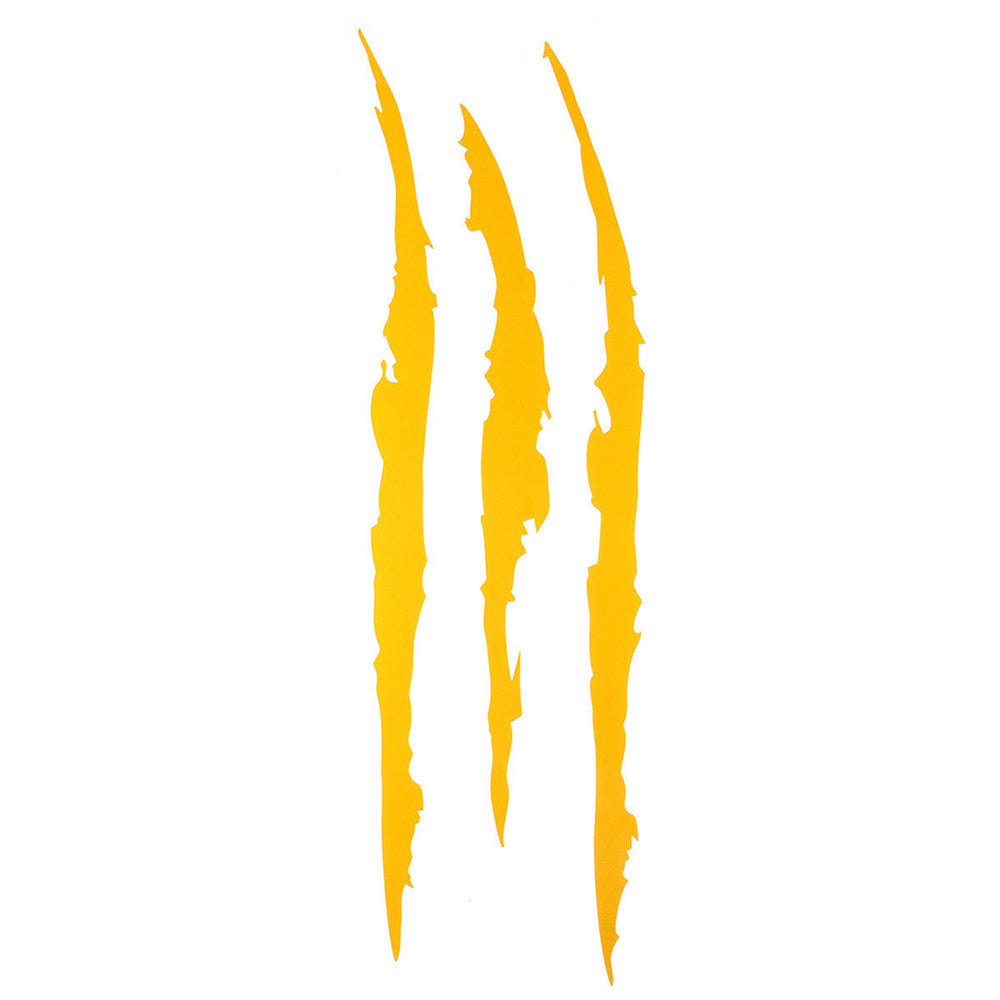 Cool 'Monster Claw Scratch | Yellow' Vinyl Car Sticker