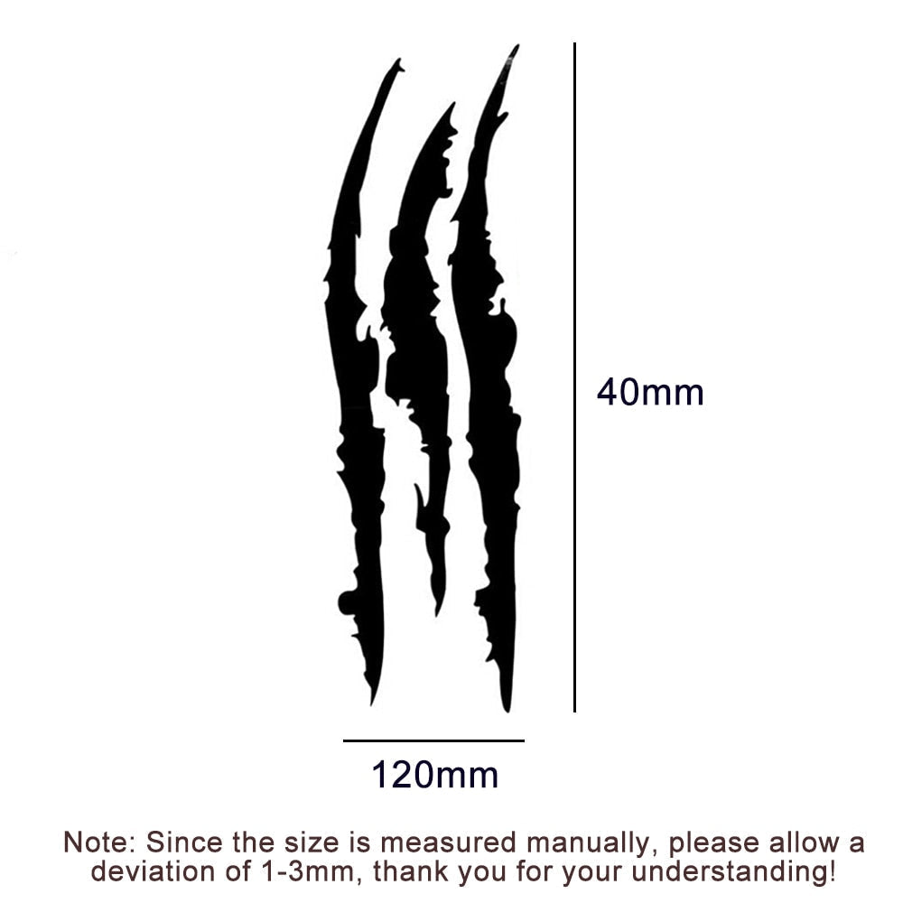 Cool 'Monster Claw Scratch | Black' Vinyl Car Sticker