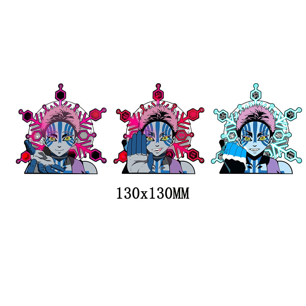 Demon Slayer 'Akaza' Vinyl Car 3D Motion Sticker