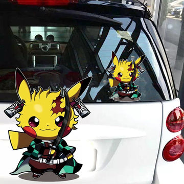 Pokémon 'Pikachu x Tanjiro | 2.0' Vinyl Car Sticker