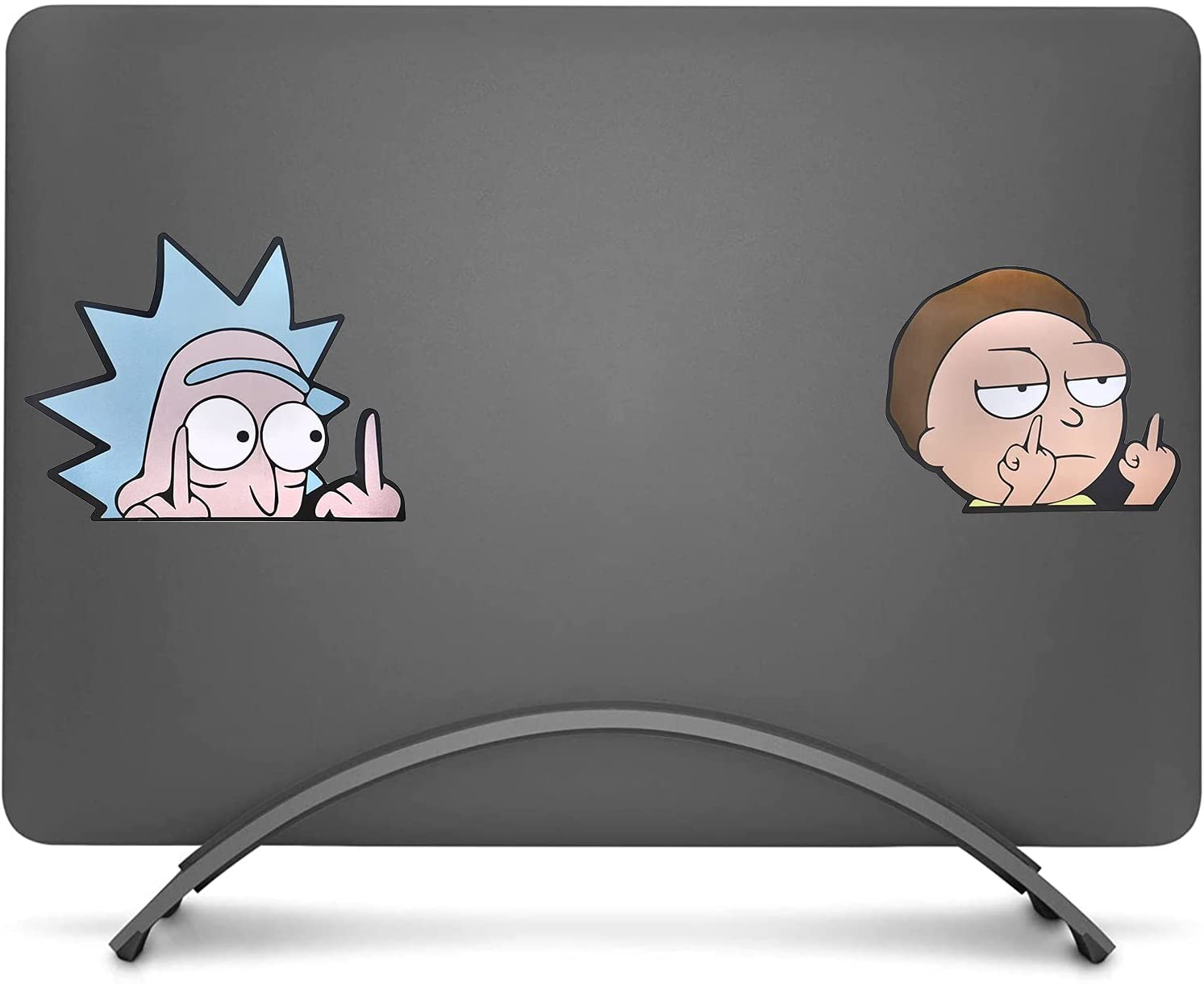 Rick and Morty 'F U' Vinyl Car Peeker Sticker