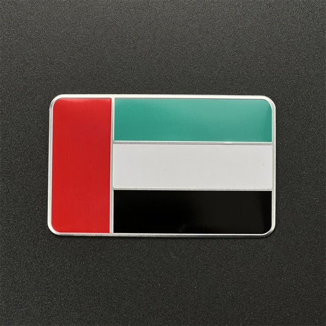 United Arab Emirates Flag Metal Car Sticker