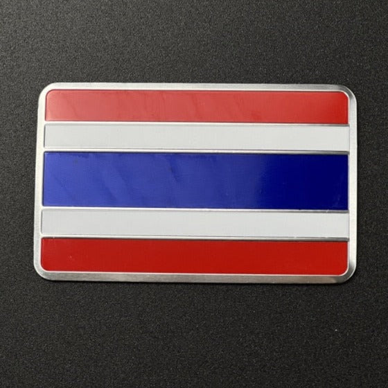 Thailand Flag Metal Car Sticker