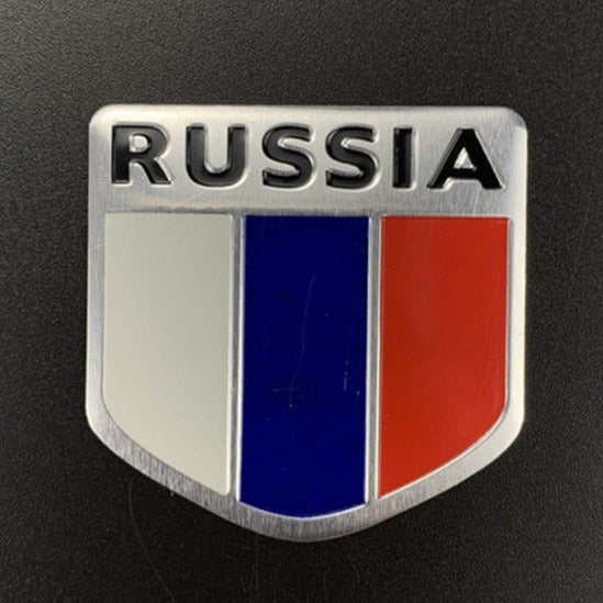 Emblem 'Russia' Metal Car Sticker