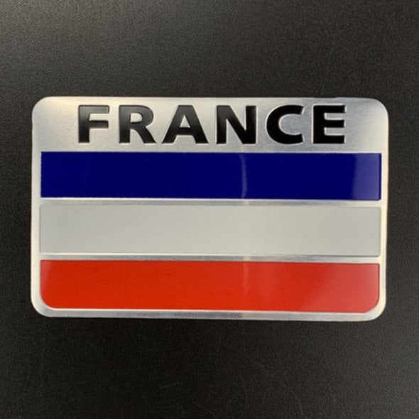Flag 'France' Metal Car Sticker