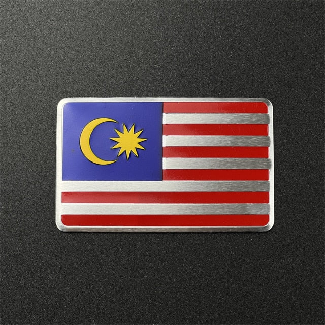 Malaysia Flag Metal Car Sticker