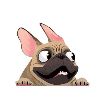 French Bulldog '4.0' Vinyl Car Peeker Sticker