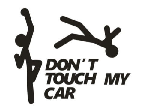 Don't Touch My Car 'Upper Cut Punch' Vinyl Car Sticker