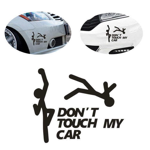 Don't Touch My Car 'Upper Cut Punch' Vinyl Car Sticker