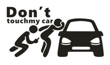 Don't Touch My Car 'Targetting Butt | Window Peeking' Vinyl Car Sticker