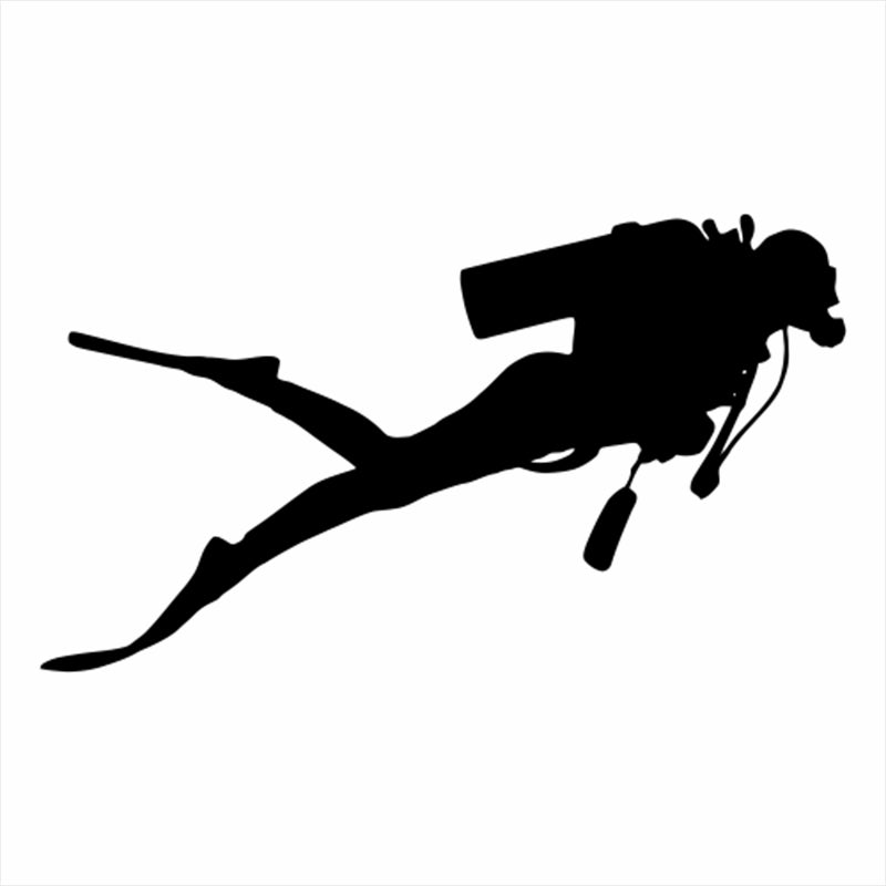 Cool 'Scuba Diving' Vinyl Car Sticker