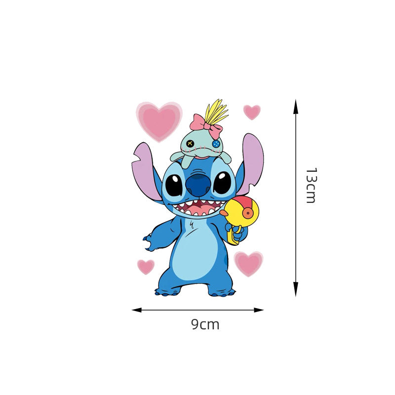 Lilo & Stitch 'Stitch & Scrump Doll | Playing | Hearts' Vinyl Car Sticker