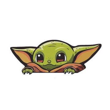Star Wars 'Baby Yoda | Clinging' Vinyl Car Peeker Sticker