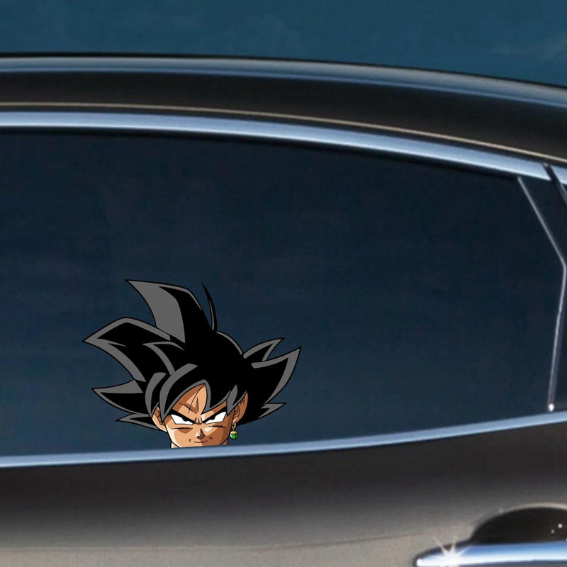 Dragon Ball Z 'Goku Black | Green Potara Earring' Vinyl Car Peeker Sticker