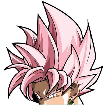 Dragon Ball Z 'Goku Super Saiyan Rosé | Pastel Pink Hair' Vinyl Car Peeker Sticker